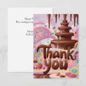 Carte de remerciements au chocolat Scoops (Devant / Derrière)