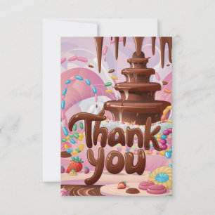 Carte de remerciements au chocolat Scoops