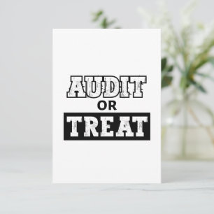 Carte De Remerciements Audit ou traitement - Comptable drôle Halloween
