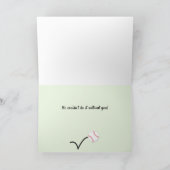 Carte De Remerciements Autocar de base-ball personnalisé initial (Intérieur)