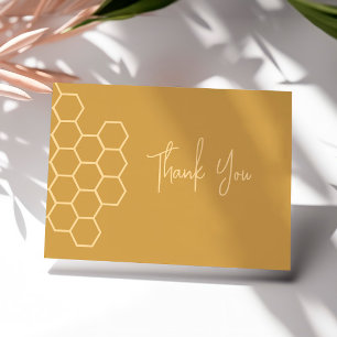 Carte De Remerciements Autocollant de remerciement en nid d'abeille pour