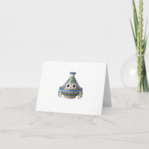 Carte De Remerciements Autocollant Kawaii Tajine Marocain Mignon