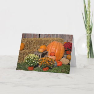Carte De Remerciements Automne