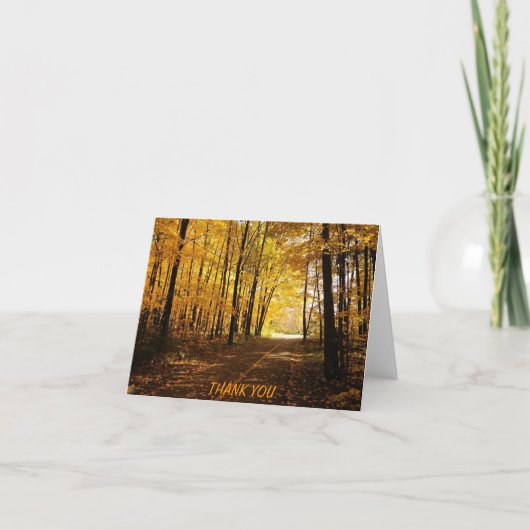 Carte de remerciements automne (Devant)