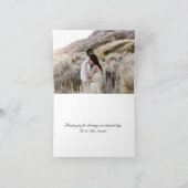 Carte De Remerciements Automne Automne Floral Aquarelle Mariage Photo (Intérieur)