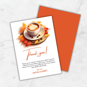 Carte De Remerciements Automne Automne Un bébé brasse du Baby shower de c