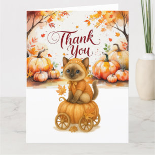 Carte De Remerciements Automne Baby shower d'automne pour Amoureux de les