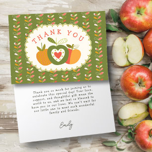 Carte De Remerciements Automne Thème Motif Genre Baby shower neutre