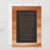 Carte De Remerciements Autumn Fall Terracotta Wedding Thank You Card  (Dos)
