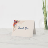 Carte De Remerciements Autumn Floral Thank You Cards (Devant)
