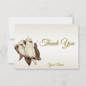 Carte de remerciements aux oiseaux blancs (Devant)