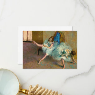Carte De Remerciements Avant le ballet par Edgar Degas