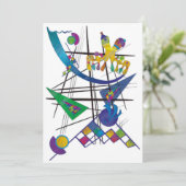Carte De Remerciements Avec amour pour Kandinsky (Debout devant)