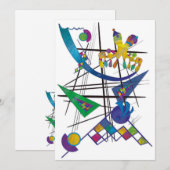 Carte De Remerciements Avec amour pour Kandinsky (Devant / Derrière)