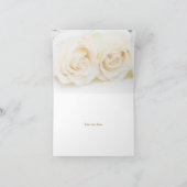 Carte de remerciements avec des roses de (Intérieur)