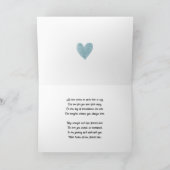 Carte De Remerciements Avec espoir et guérison (Intérieur)