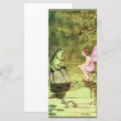 Carte de remerciements avec Fairy et Frog (Devant / Derrière)