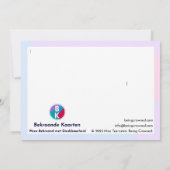 Carte De Remerciements "Avec gratitude" (Dos)