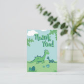 Carte de remerciements avec la maman et le gosse (Debout devant)