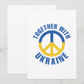 Carte De Remerciements Avec L'Ukraine (Devant / Derrière)