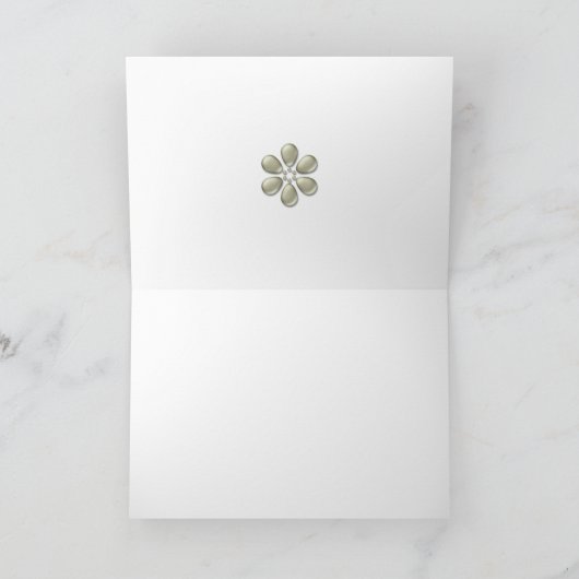 Carte de remerciements avec perles (Intérieur)