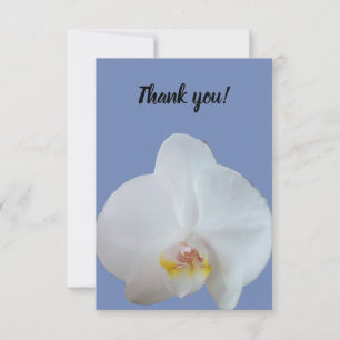 Carte de remerciements avec photo d'une orchidée b
