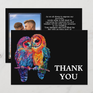 Carte De Remerciements 🌈 Avec photo LGBTQ Eternal Unity mariage