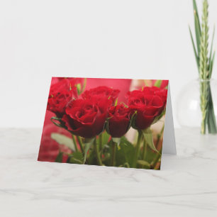 Carte de remerciements avec Rose