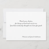 Carte de remerciements avec van Gogh Sunflowers (Dos)