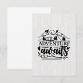 Carte De Remerciements Aventure Camper Cadeaux Attente (Devant / Derrière)