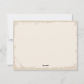 Carte de remerciements avion (Dos)