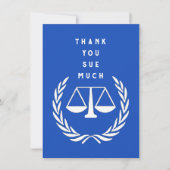 Carte De Remerciements Avocat créatif (Devant)