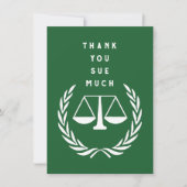 Carte De Remerciements Avocat créatif (Devant)