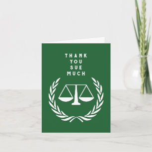 Carte De Remerciements Avocat créatif
