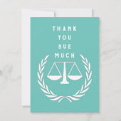 Carte De Remerciements Avocat créatif (Devant)