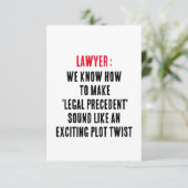 Carte De Remerciements Avocat Nous savons comment faire sonner "un précéd (Debout devant)