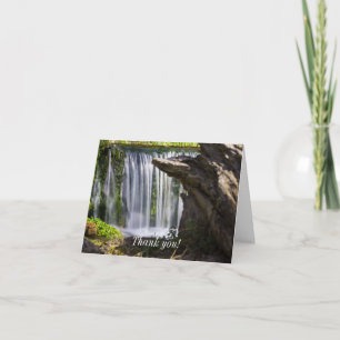 Carte de remerciements axé sur la cascade