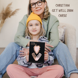 Carte De Remerciements Ayez Faith Citation Mains Coeur Obtenir Bonne Cart