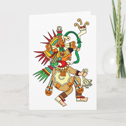 Carte De Remerciements Aztec God Quetzalcoatl (Devant)