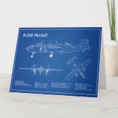 Carte De Remerciements B-25B Mitchell Doolittle - Plan d'avion AD (Devant)