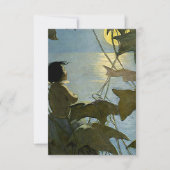 Carte De Remerciements « Baby and the Moon » par Jessie Willcox Smith (Devant)