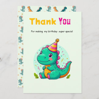 Carte De Remerciements Baby Dinosaur Thank-you Cards