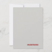 Carte De Remerciements Baby First Christmas Card (Dos)