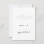 Carte De Remerciements Baby Floral mexicain en Baby shower de fleurs (Dos)