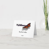 Carte De Remerciements Baby Grange Swallows (Dos)