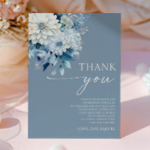 Baby In Bloom Bleu Poussiéreux Fleur Baby Shower