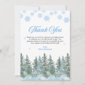 Carte De Remerciements Baby It's Cold Outside Winter Baby Shower  (Devant)