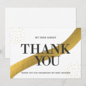 Carte de remerciements baby shower (Devant / Derrière)