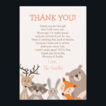 Carte de remerciements baby shower<br><div class="desc">♥ Un carte de remerciements de baby shower mignon et amusant pour remercier vos invités!</div>