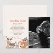 Carte de remerciements baby shower (Devant / Derrière)